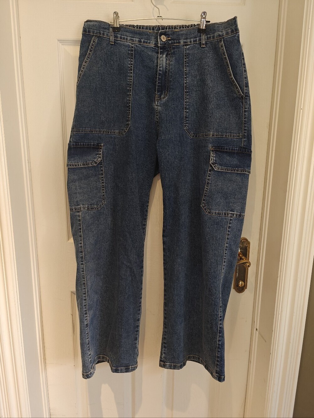 Women's Cargo Jeans Straight Leg
